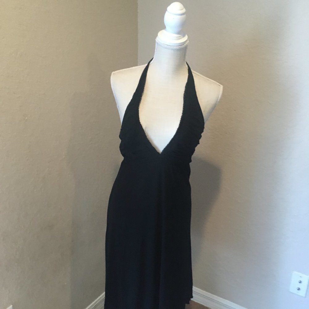 Sexy Bebe Black Halter Top Dress